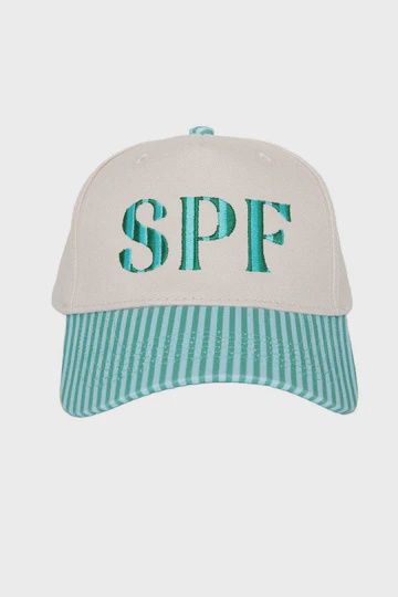 KATYDID SPF VINTAGE TRUCKER HAT-AQUA/GREEN