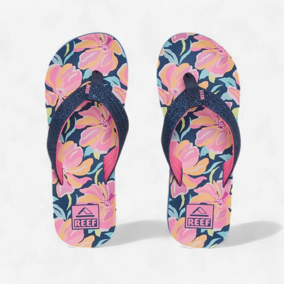 REEF KIDS AHI- NAVY FLORAL