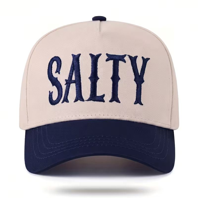 WOMENS SALTY BASEBALL CAP-NAVY BLUE/CREAM