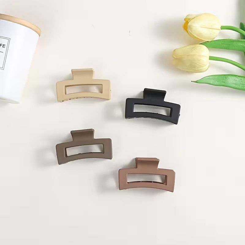MINIMALIST MATTE SOLID HAIR CLIP-ASSORTED COLORS