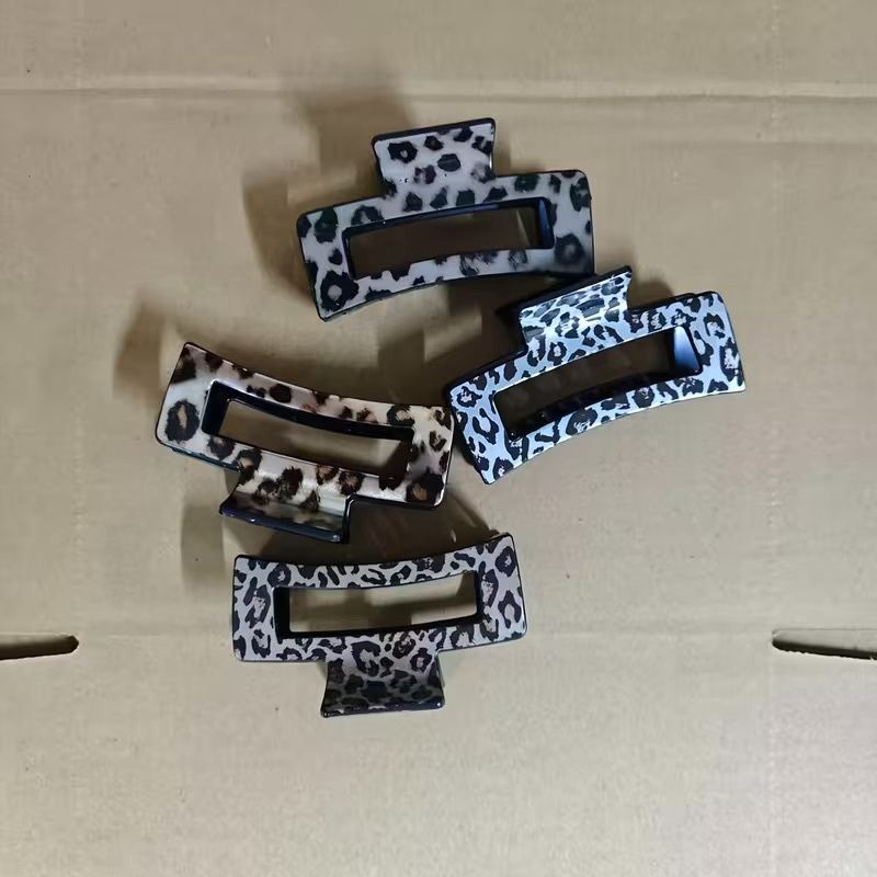 LEOPARD PRINT HAIR CLIP- ASSORTED COLORS