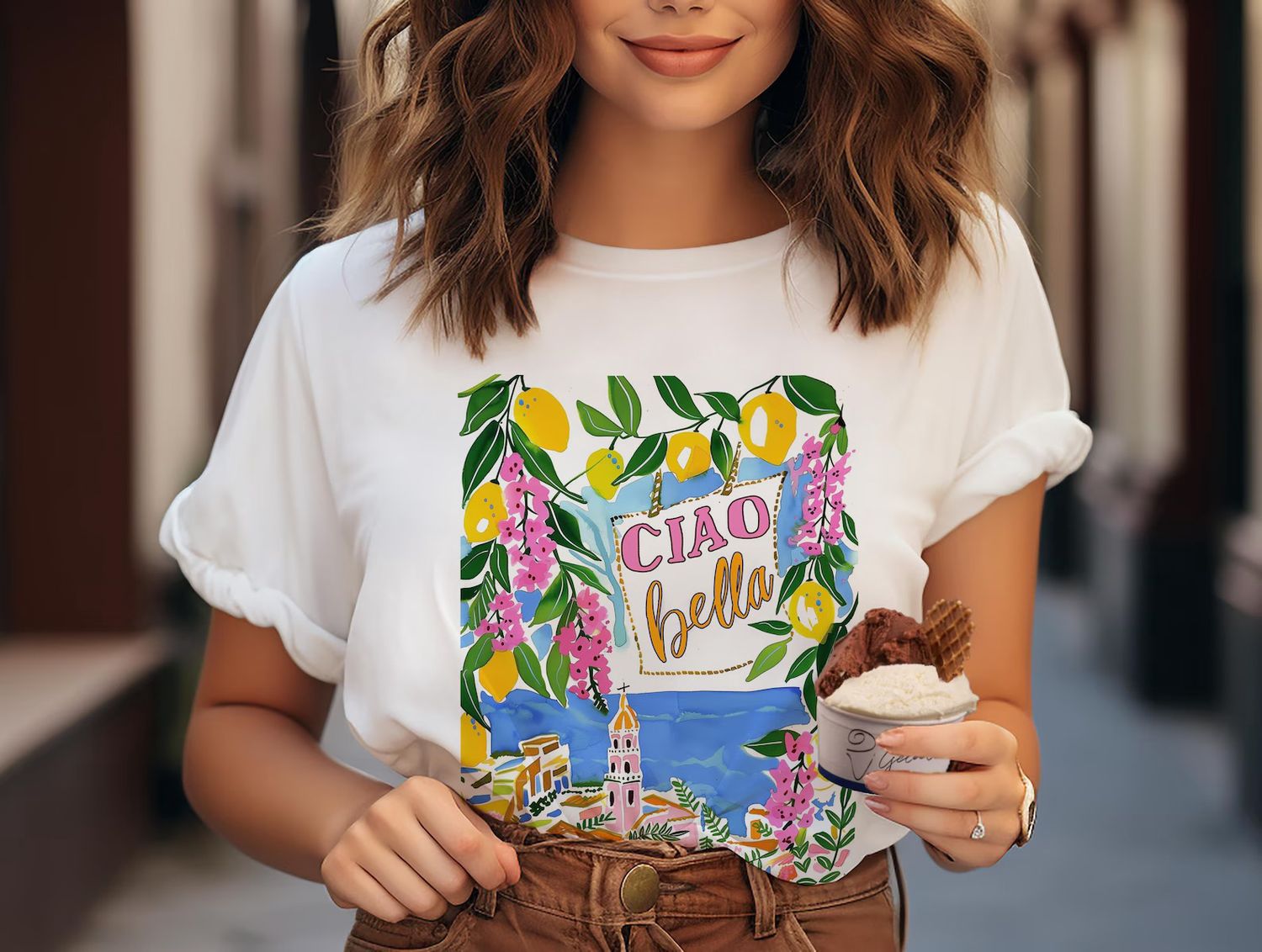 LOOSE FIT CIAO BELLA TEE