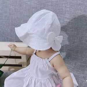 BABY SUN HAT-WHITE