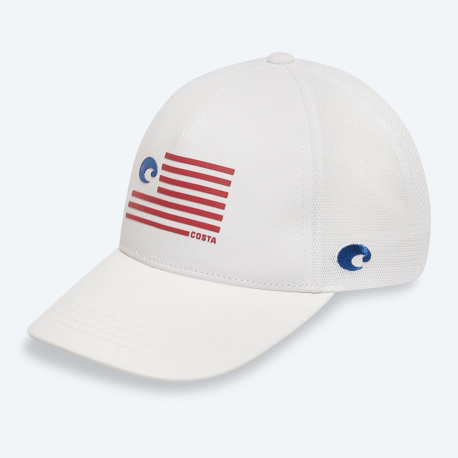 COSTA TWILL TRUCKER HAT PRIDE LOGO-WHITE