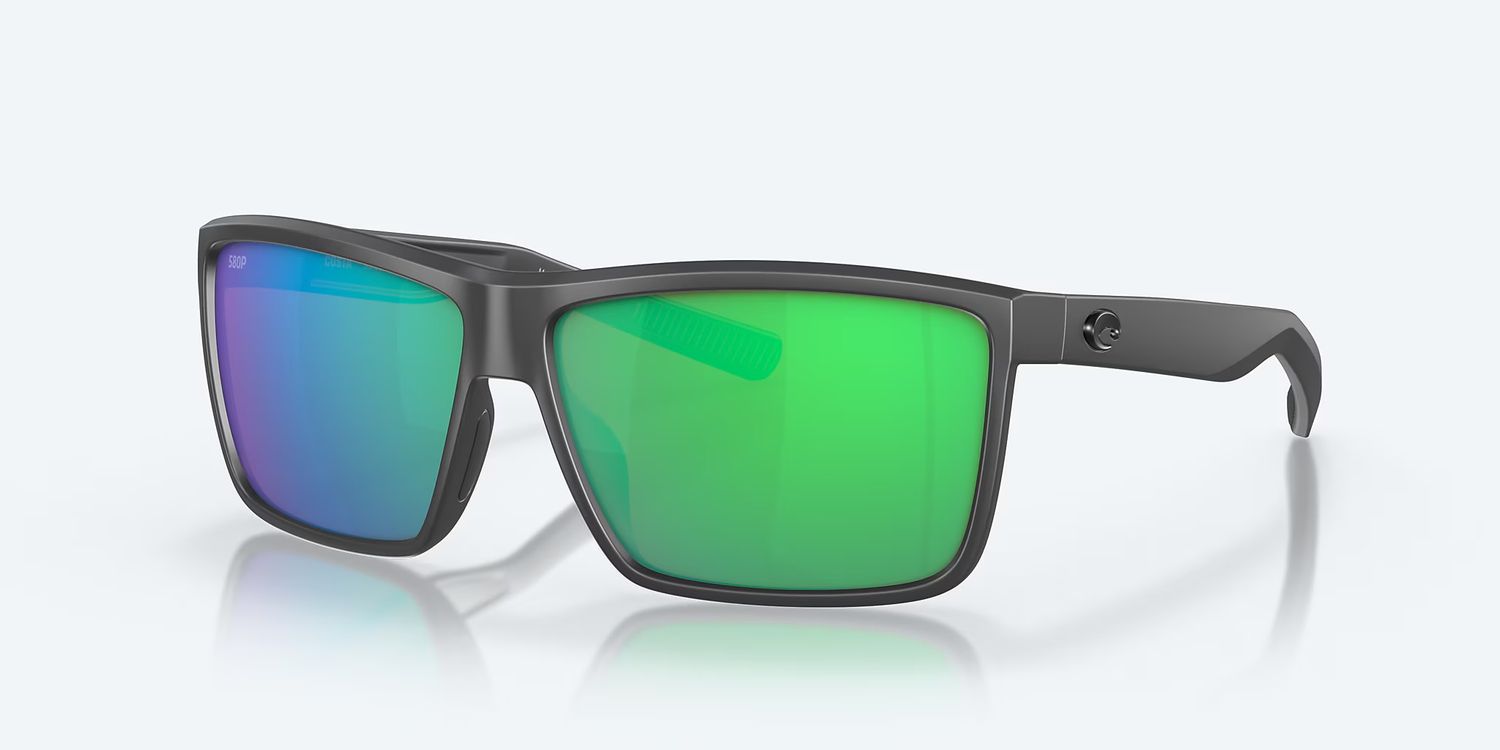 COSTA RINCONCITO 98 MATTE GRAY W/GREEN MIRROR 580P