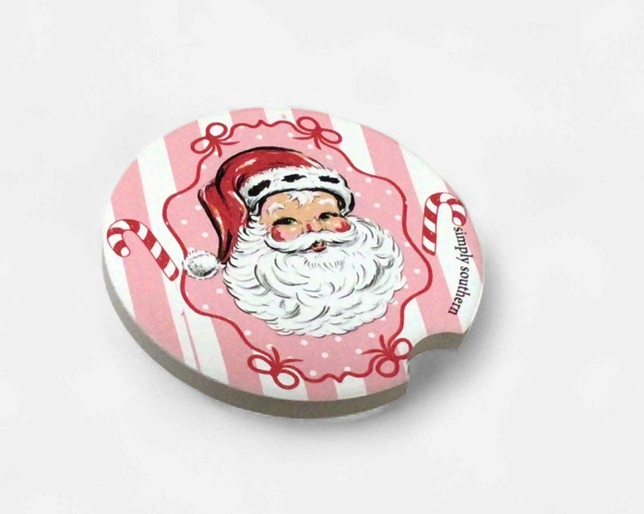 SIMPLY SOUTHERN SINGLE HOLIDAY CAR  COASTER- VINTAGE SANTA
