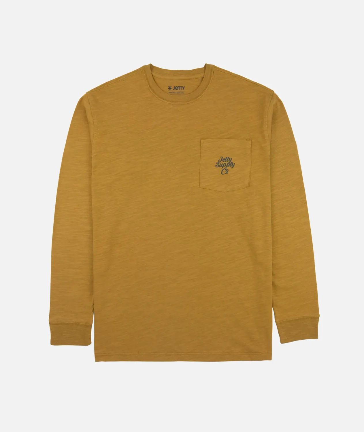 JETTY SEDGE SLUB LONG SLEEVE- MUSTARD