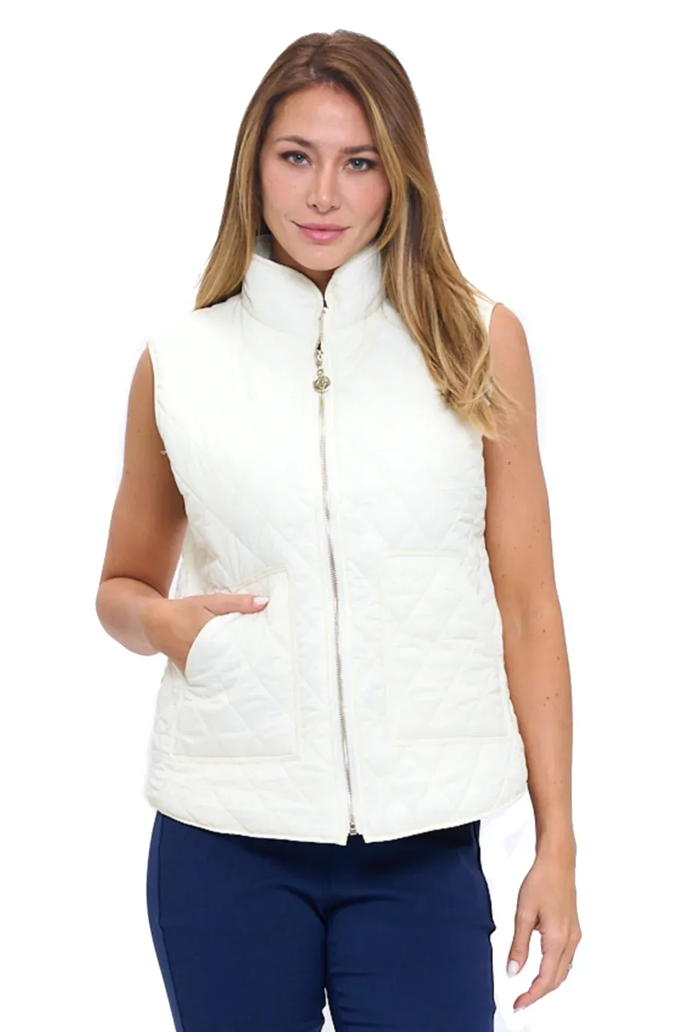 ARYEH GRACE PUFFY VEST-VANILLA