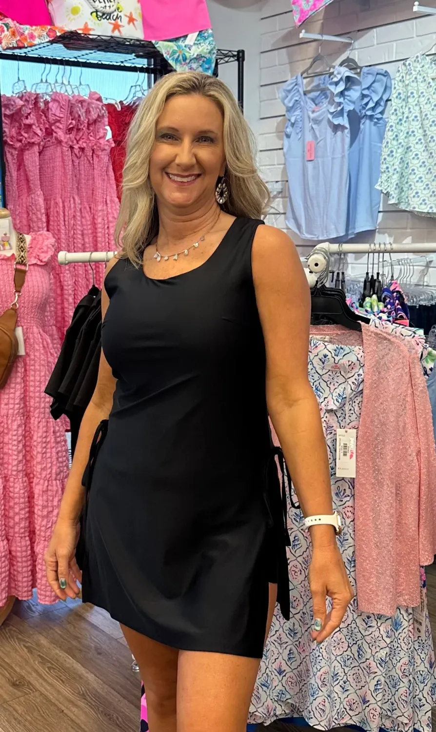ARYEH AMARI SKIRTED ROMPER-BLACK