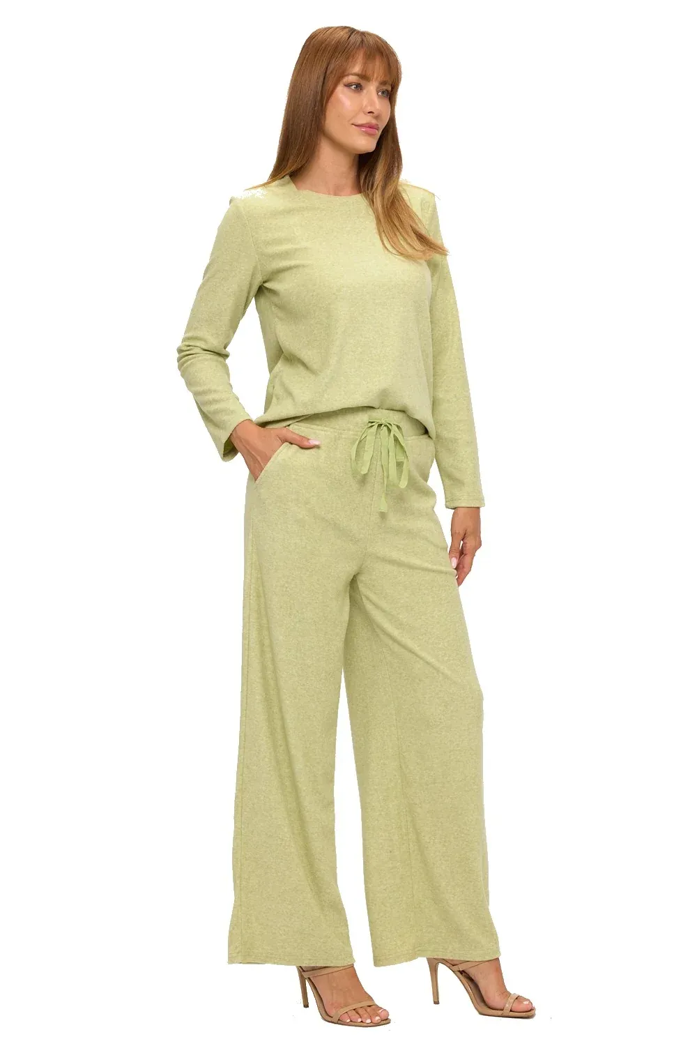 ARYEH WILLOW LONG SLEEVE LOUNGE SET- SEA FOAM