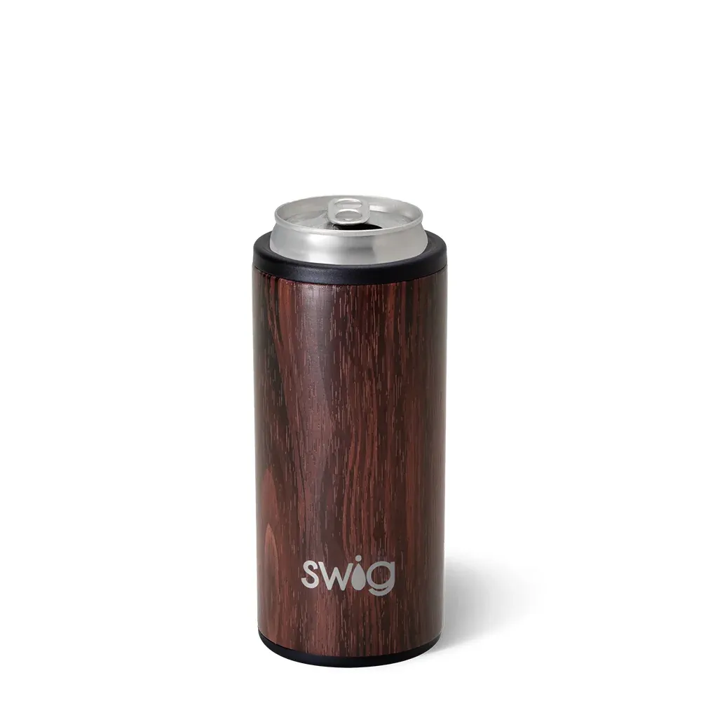 SWIG LIFE BOURBON BARREL SKINNY CAN COOLER 12OZ