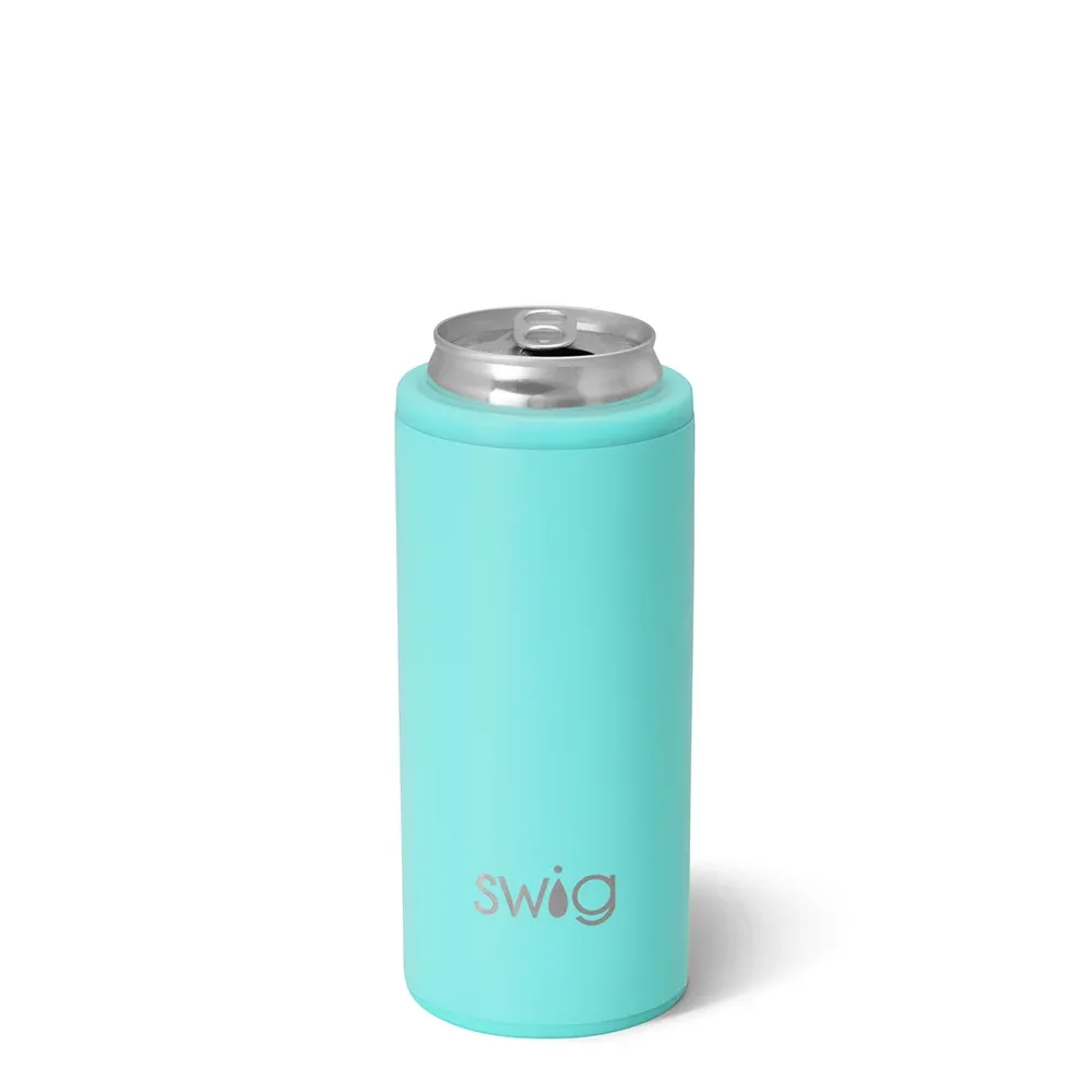 SWIG LIFE AQUA SKINNY CAN COOLER 12OZ