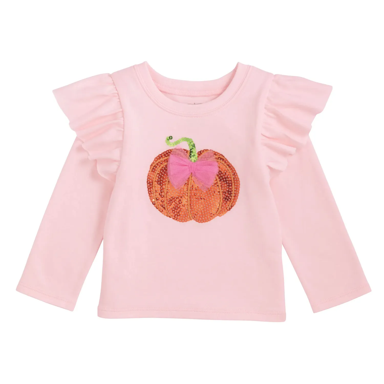 MUD PIE SPARKLE PUMPKIN T-SHIRT-PINK