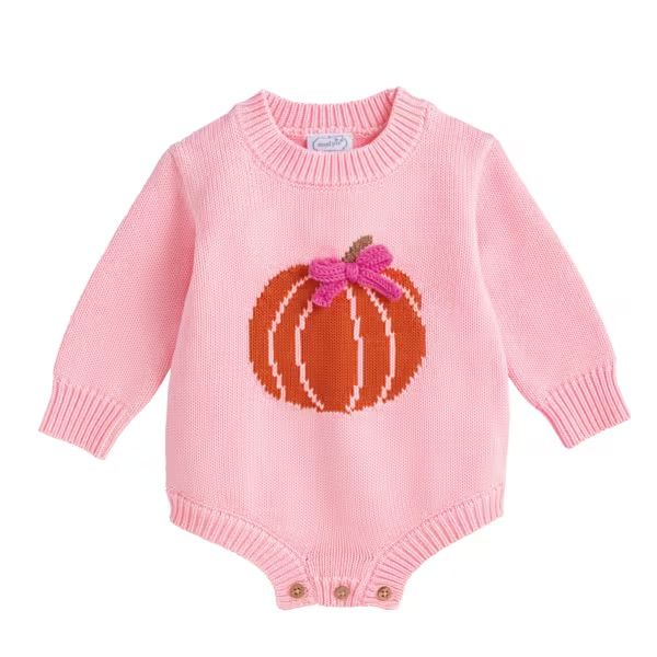 MUD PIE PUMPKIN SWEATER BUBBLE-PINK