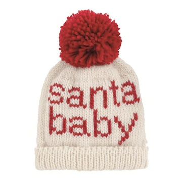 MUD PIE SANTA BABY CHUNKY KNIT HAT