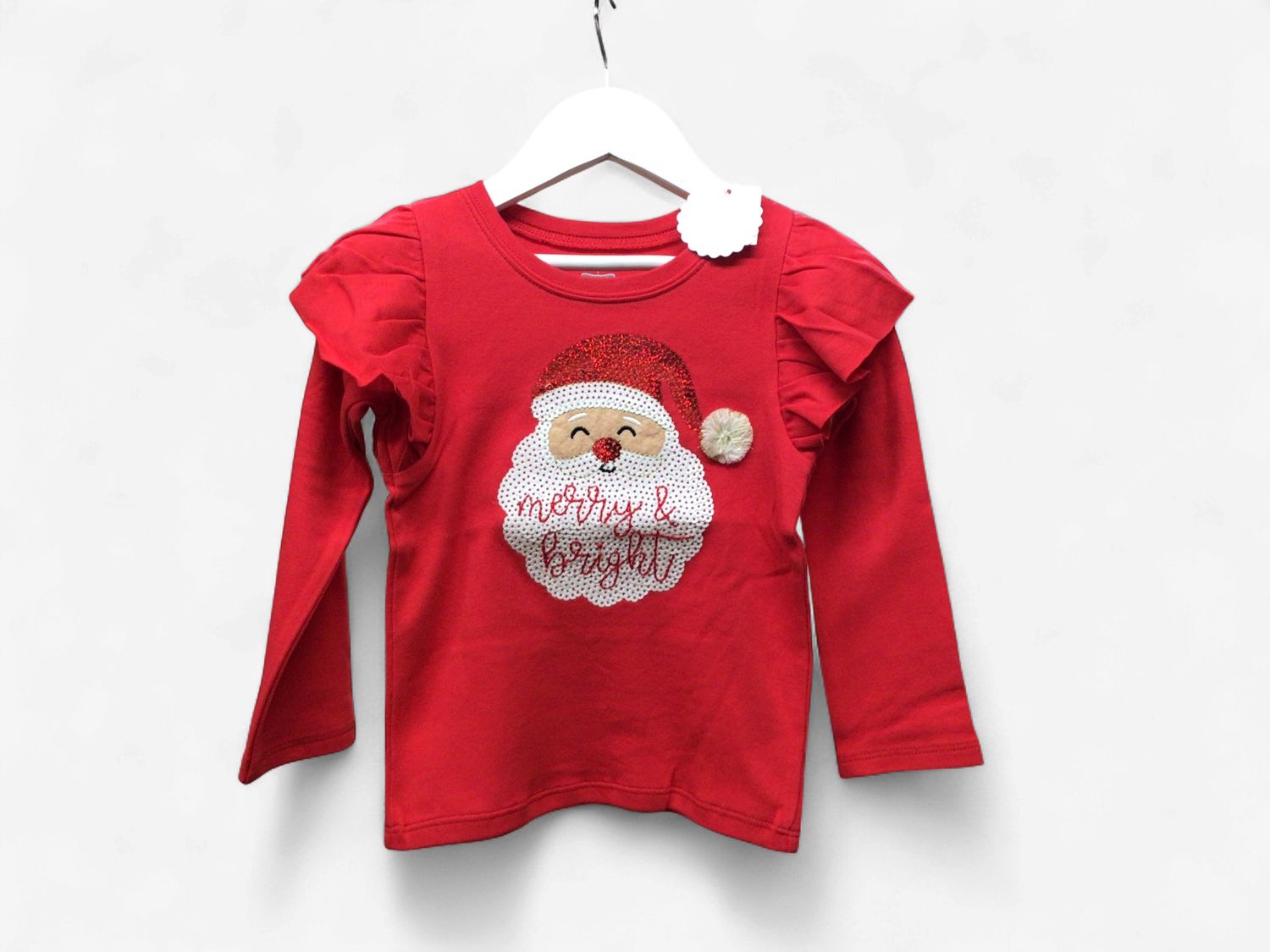 MUD PIE RED SEQUIN HOLIDAY T-SHIRT