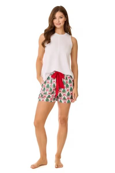 MUD PIE TREE PAJAMA SHORTS