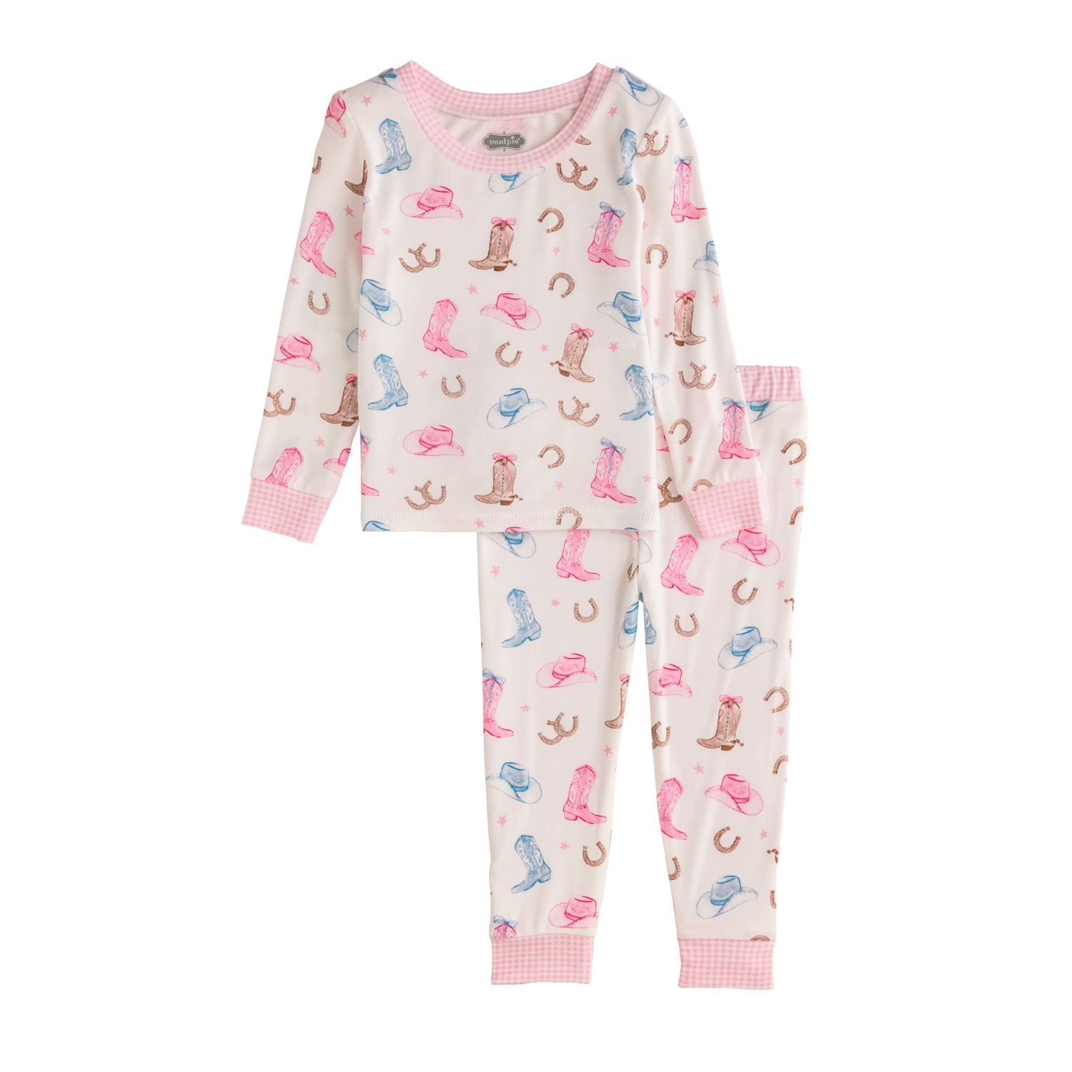 MUD PIE GIRL COWBOY PRINT PAJAMAS