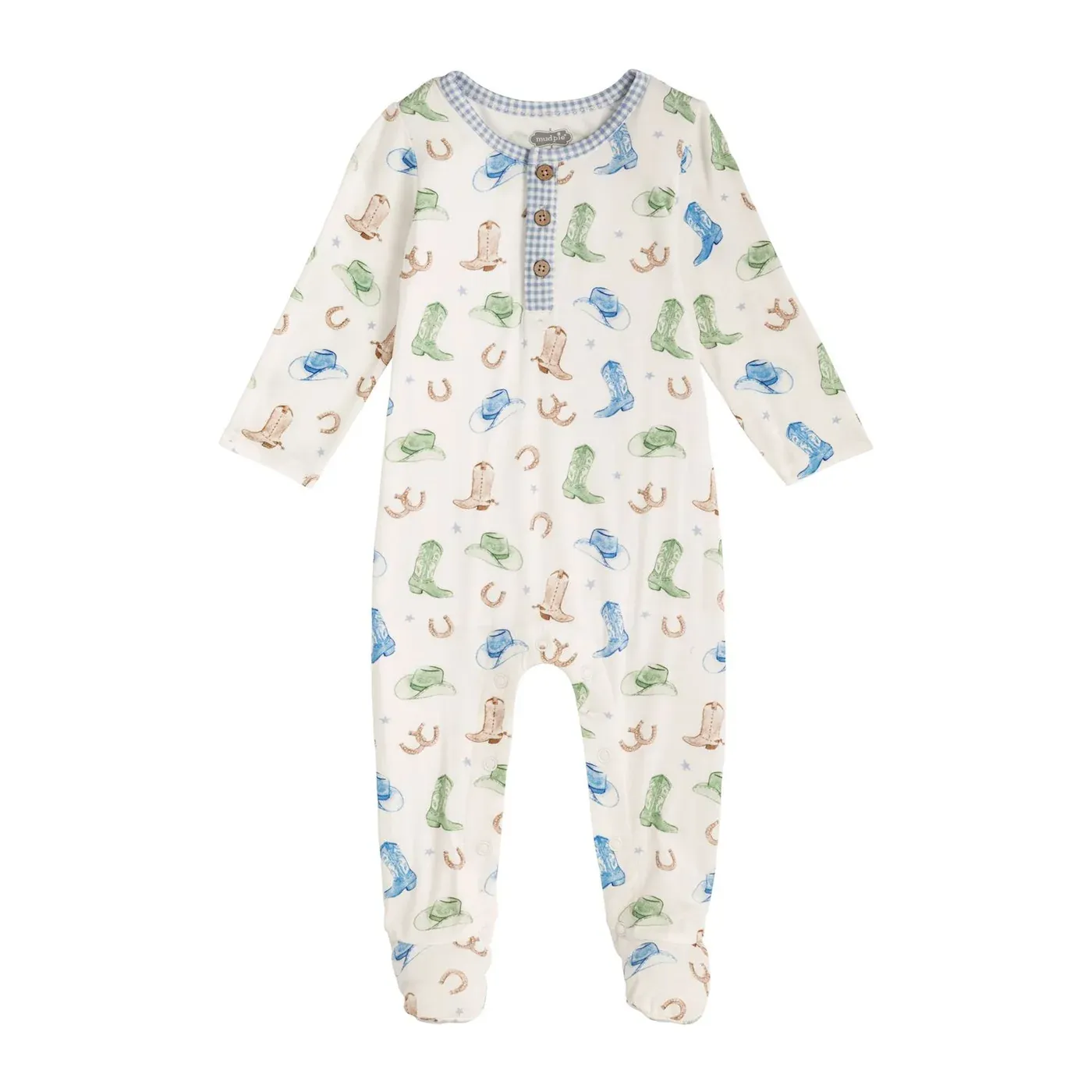 MUD PIE BOY COWBOY PRINT SLEEPER