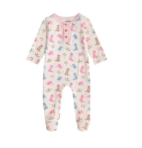 MUD PIE GIRL COWBOY PRINT SLEEPER