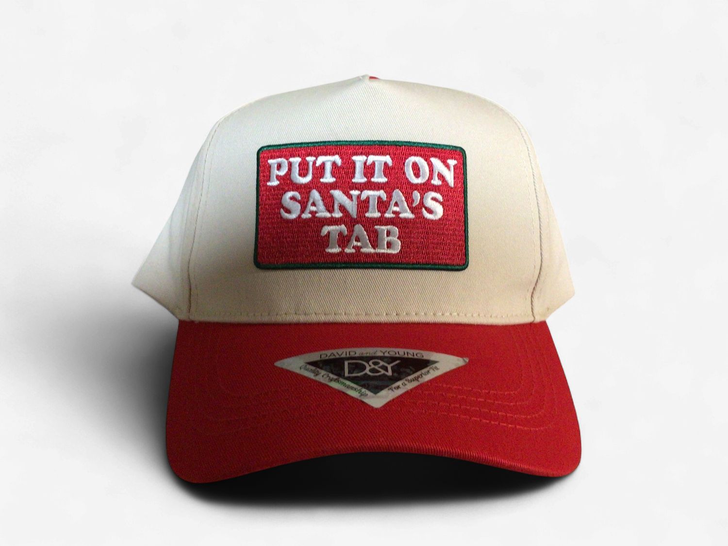 CHRISTMAS PUT IT ON SANTAS TAB CAP-RED