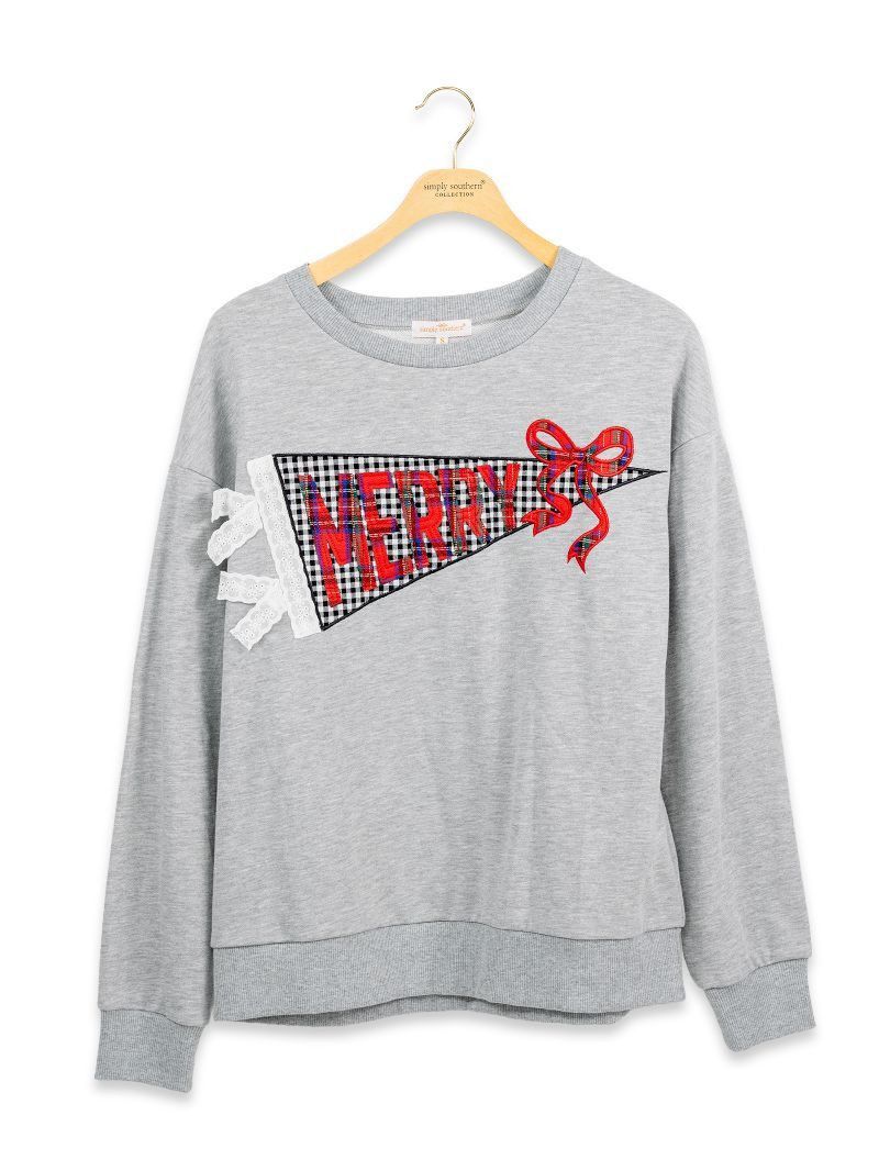 SIMPLY SOUTHERN PP-0226-YTH-CRW-APLQ-HOL-GRAY