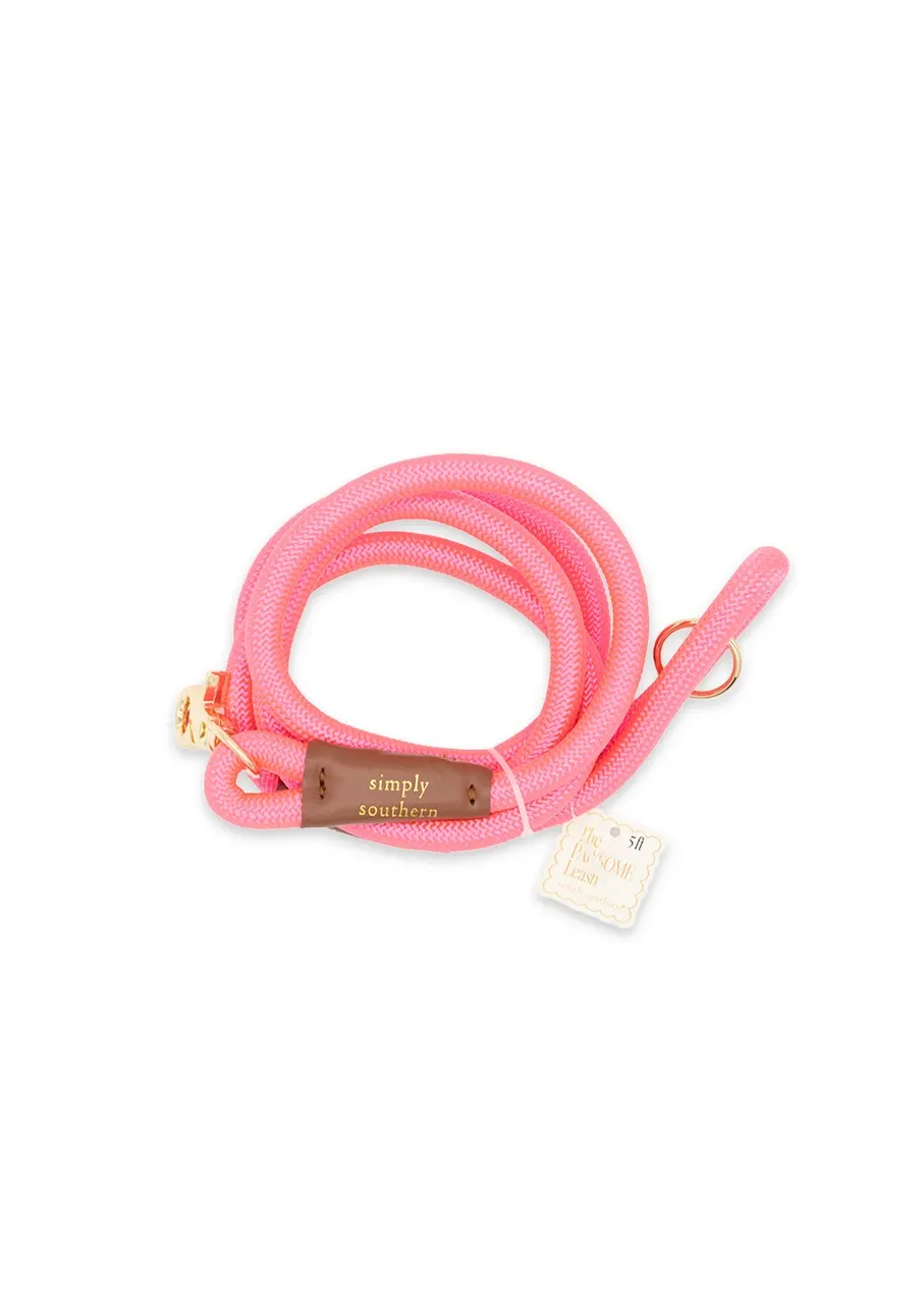 SIMPLY SOUTHERN 0226-PET-LEASH-PINK