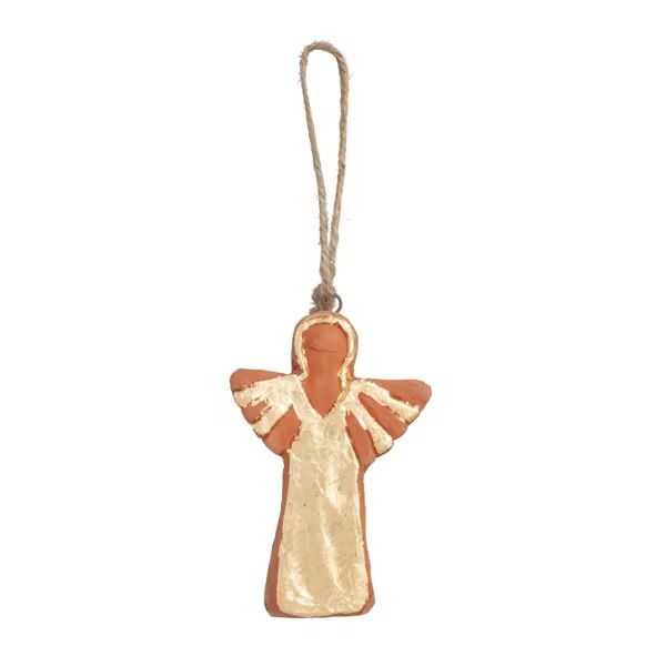 MUD PIE ANGEL TERRACOTTA ORNAMENT