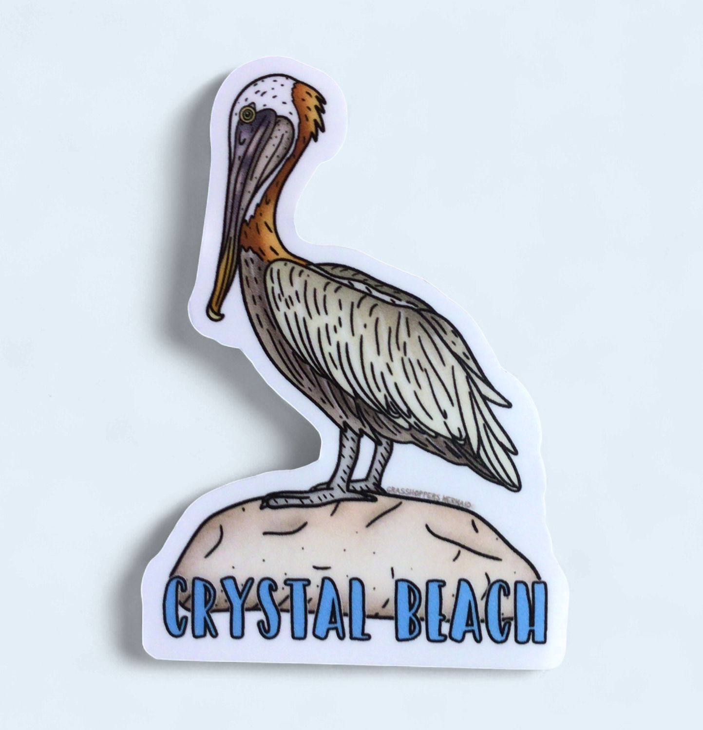 BROWN PELICAN CB STICKER