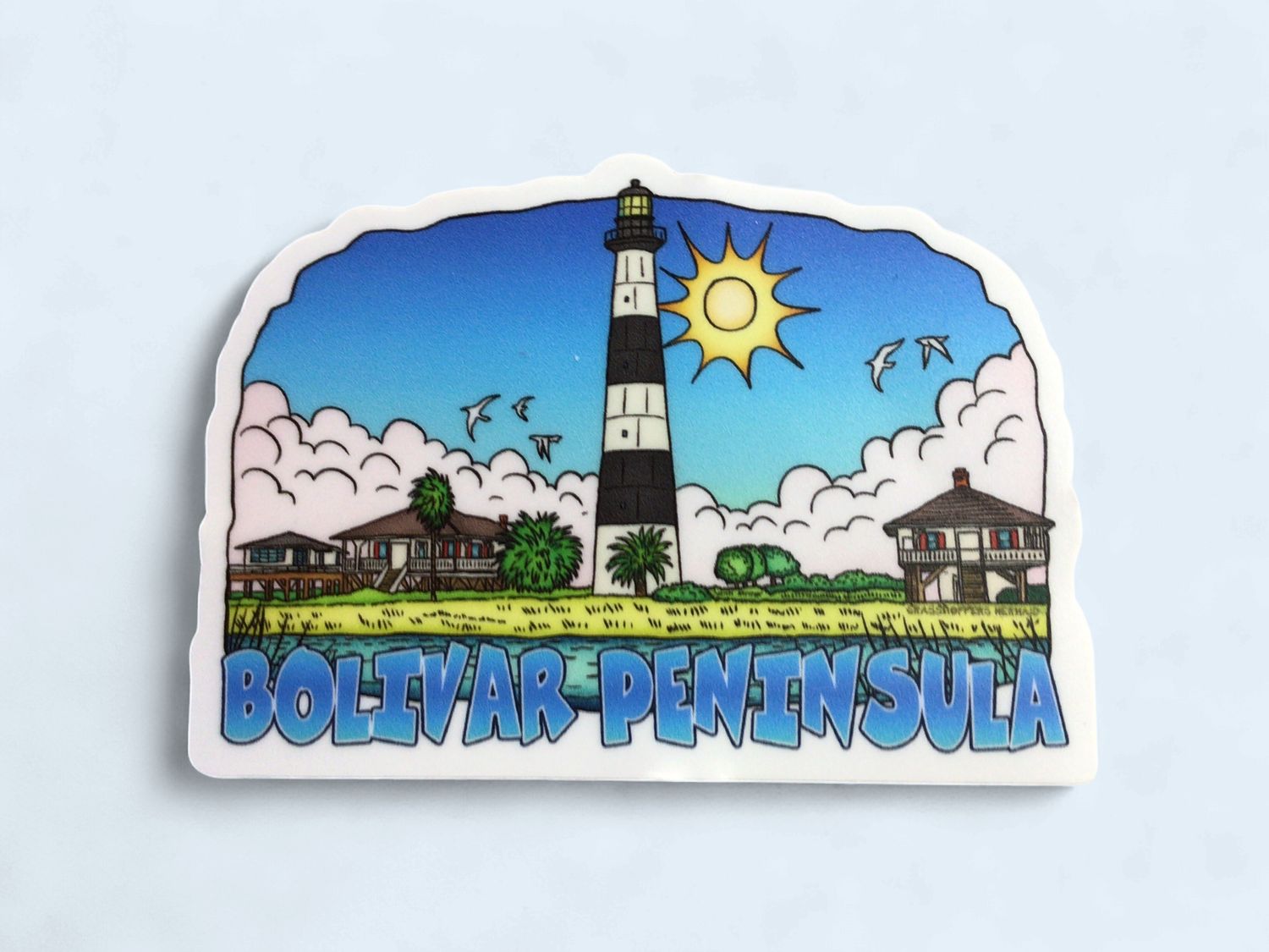 BOLIVAR PENINSULA LIGHTHOUSE STICKER