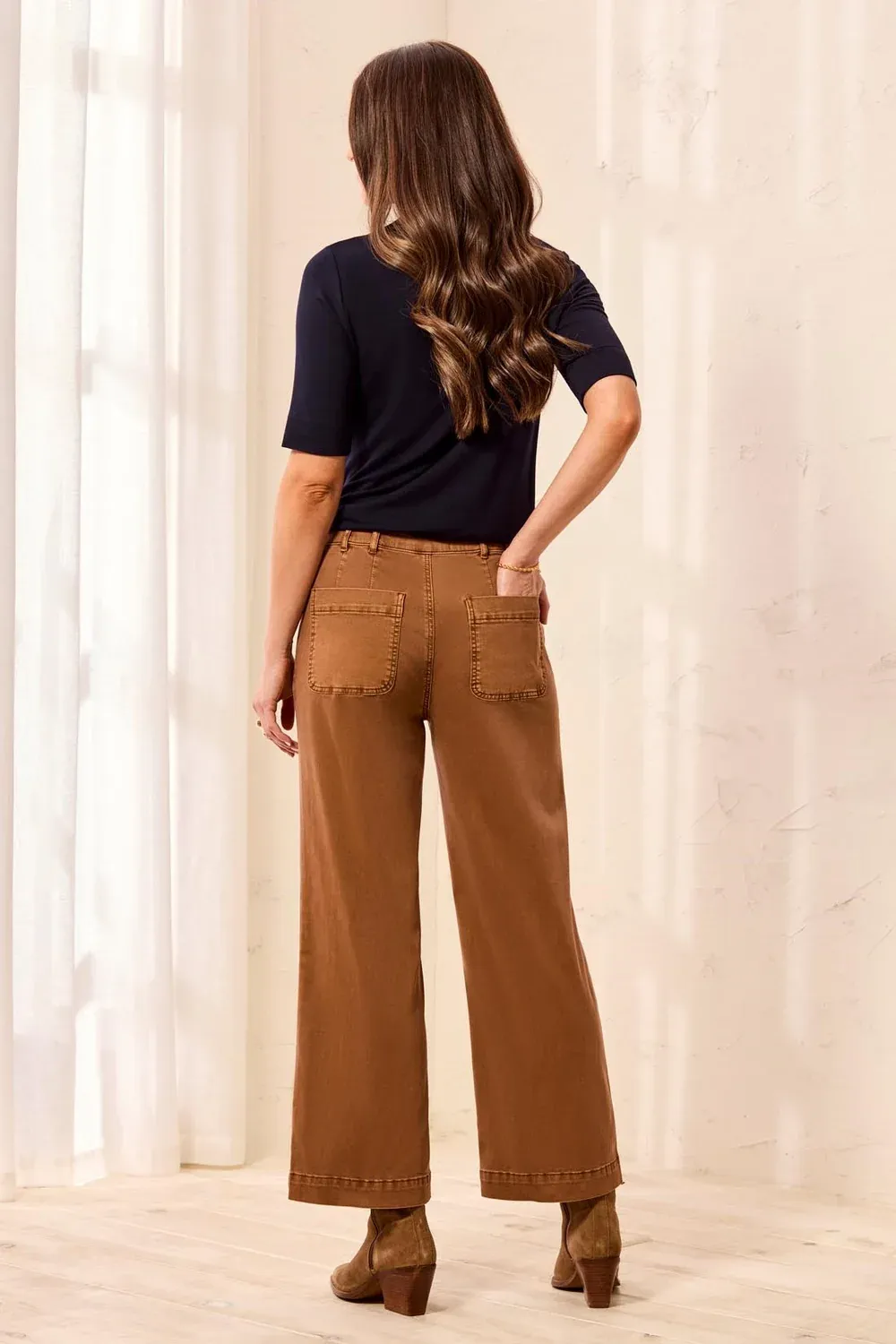 TRIBAL SOPHIA CURVY SUPER STRAIGHT ANKLE DENIM-HAZELWOOD