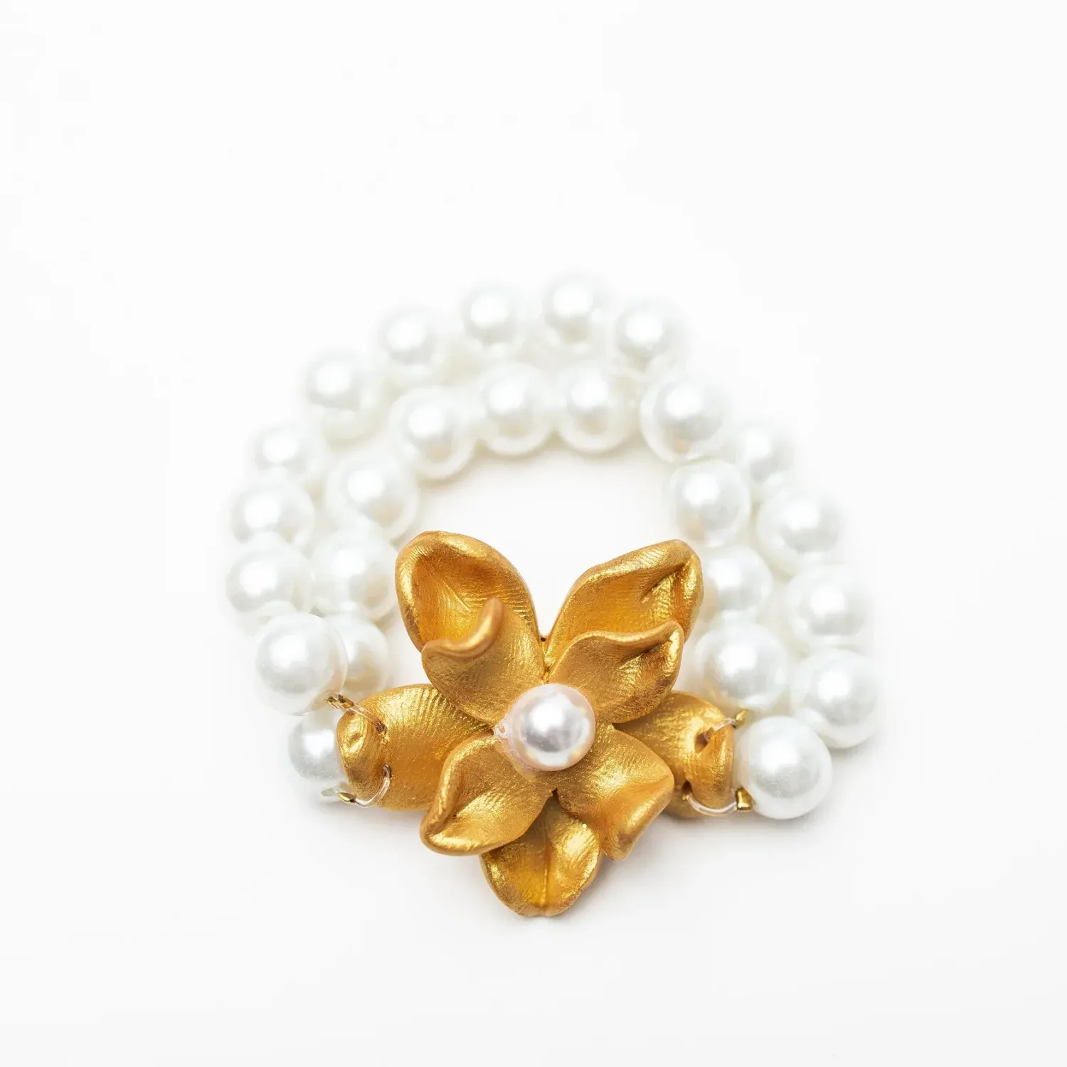 HIDDEN TRUTH JEWELRY PEARL DOUBLE STRAND W/ MAGNOLIA PEARL BRACELET