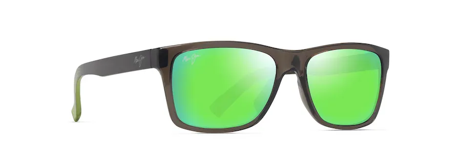 MAUI JIM GREEN KOWELO SHINY TRAN DARK GREY W/GRN