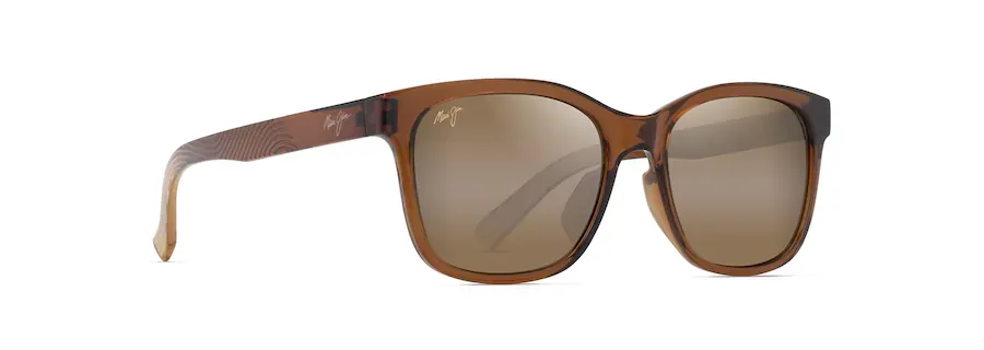MAUI JIM HCL OWELO SHINY TRANS DARK BROWN