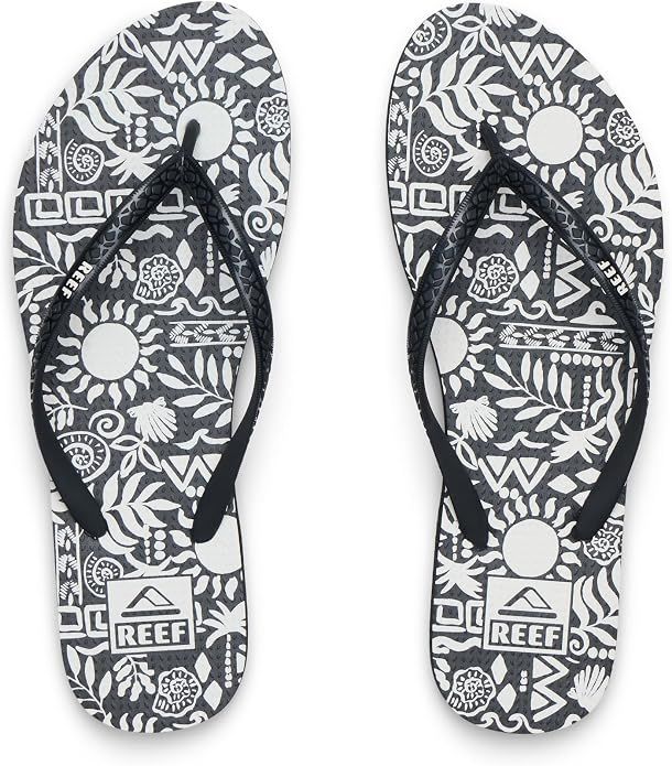 REEF SEASIDE PRINTS-BLACK/VINTAGE TROPIC
