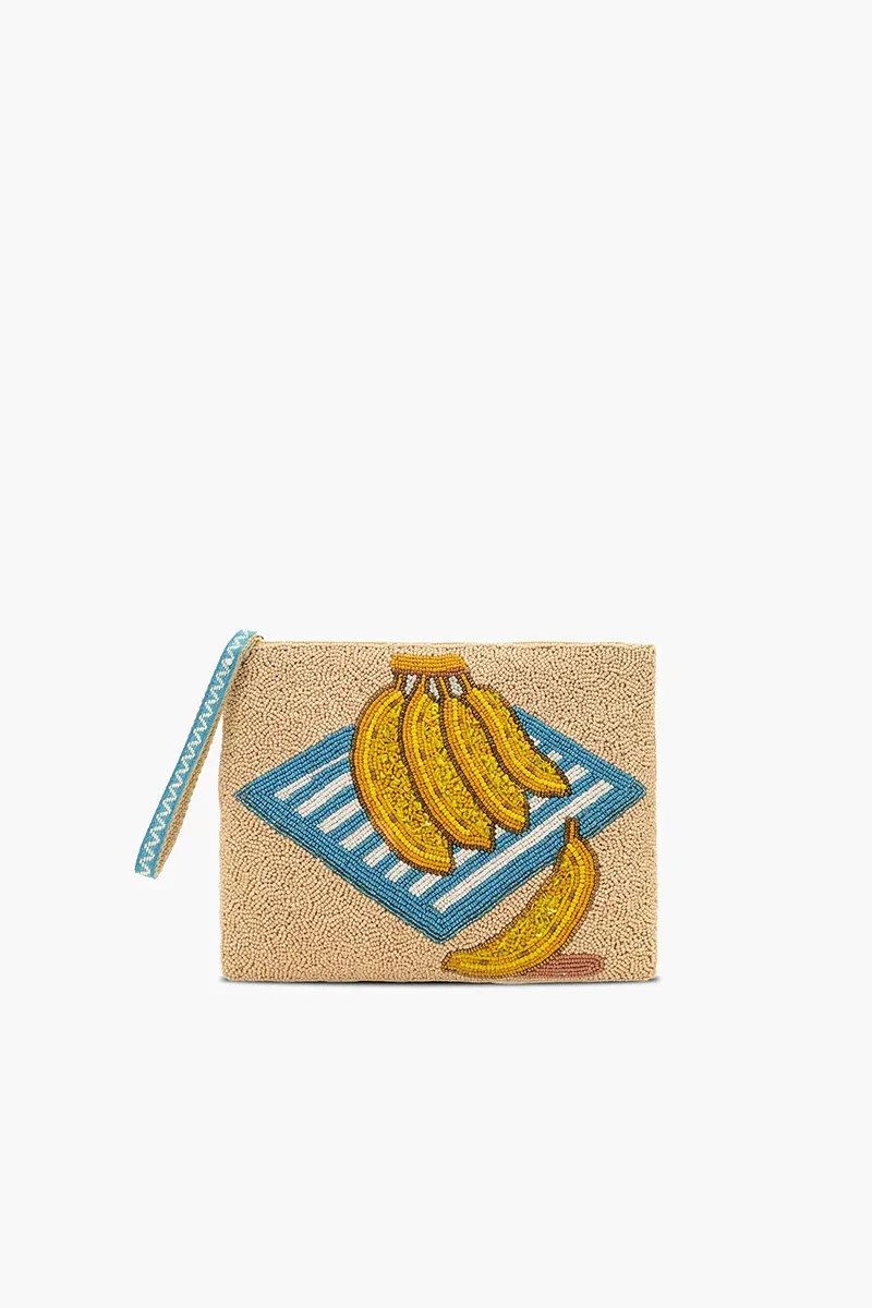 AMERICA &amp; BEYOND BEADED WRISTLET- TROPICAL HARVEST BANANA