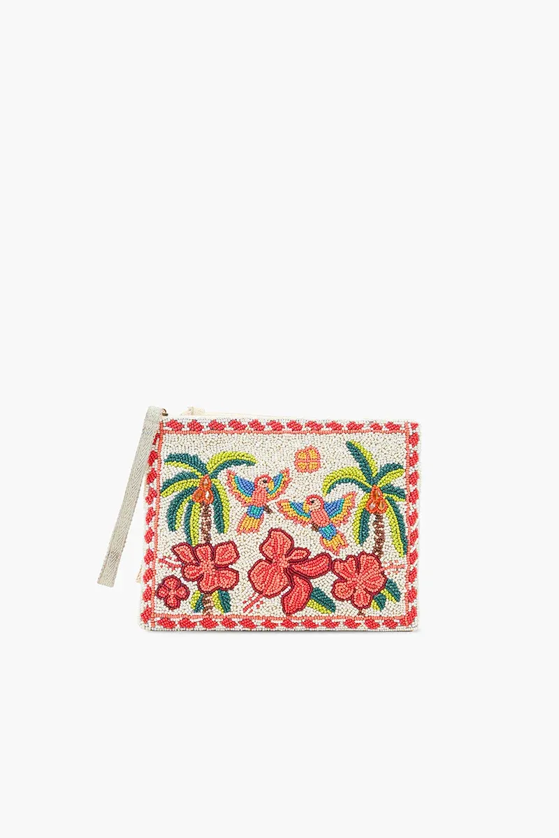 AMERICA &amp; BEYOND BEADED WRISTLET CLUTCH-RIO RHYTHM VIBRANT