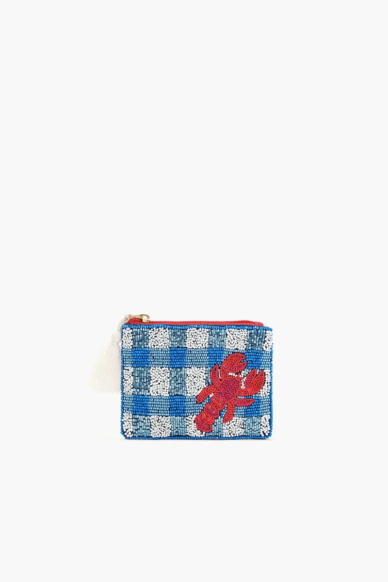 AMERICA &amp; BEYOND BEADED COIN POUCH-COASTAL CLAW