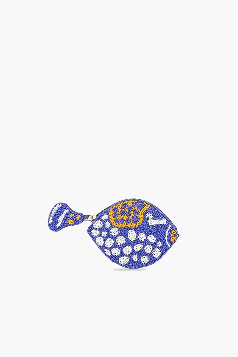 AMERICA &amp; BEYOND FISH &amp; FINS MINI COIN POUCH- REEF SPLASH