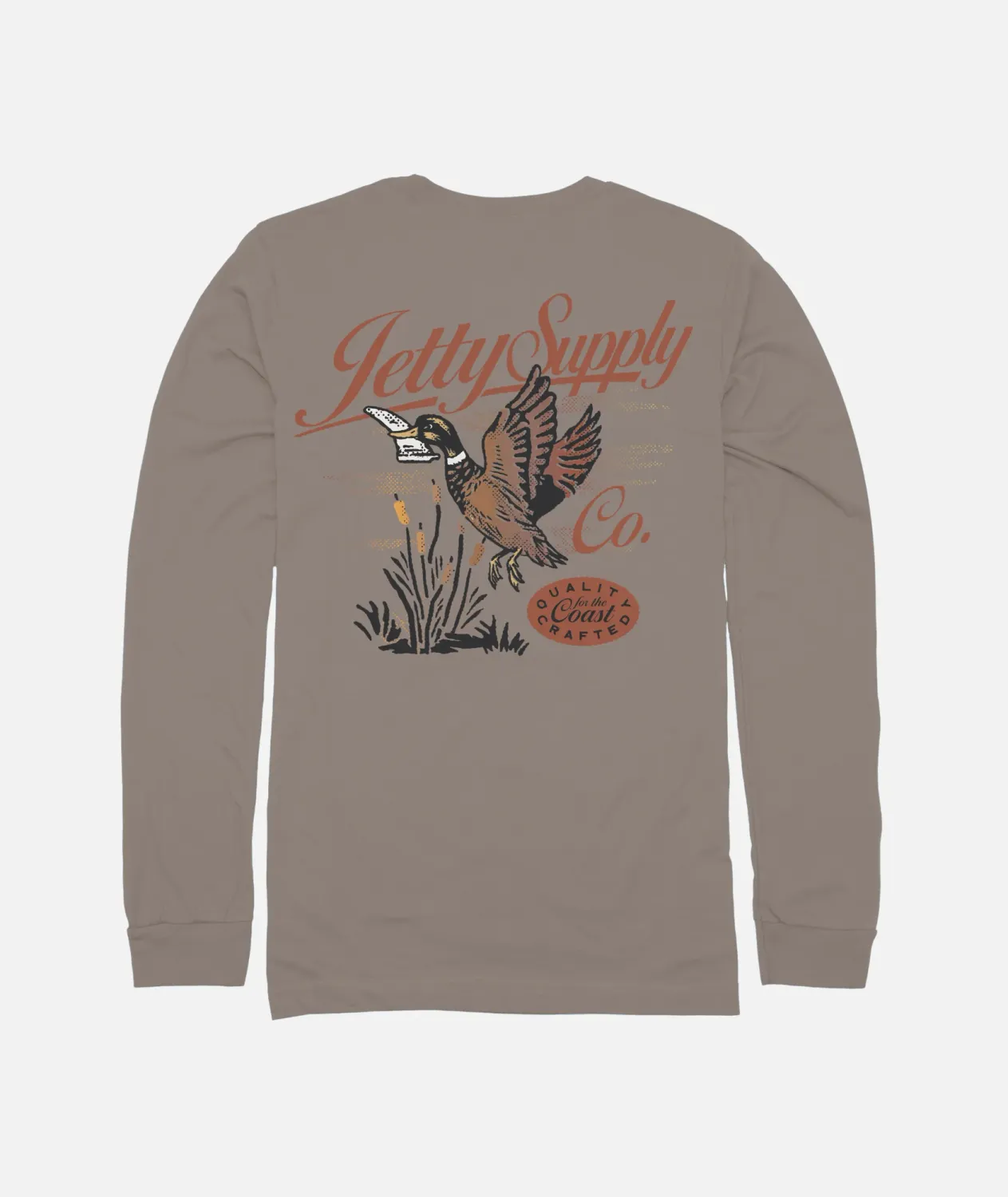 JETTY QUACK LS TEE-CINDER