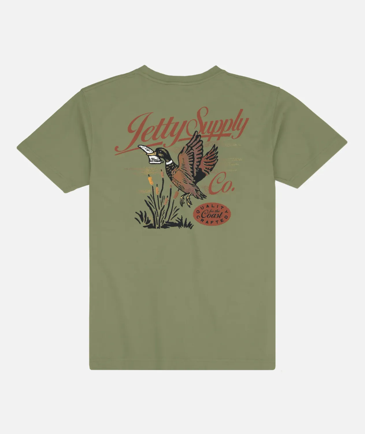JETTY QUACK SS TEE-OLIVE