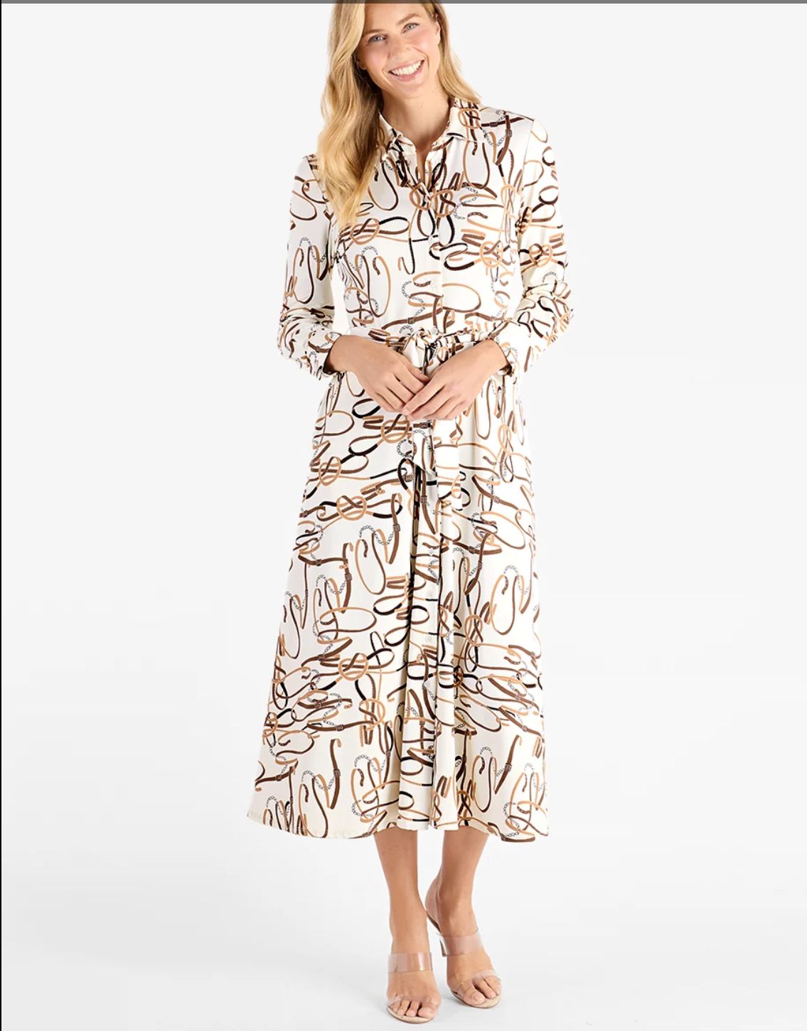 JUDE CONNALLY KITTY DRESS -WHIMSICAL BELTS CREAM