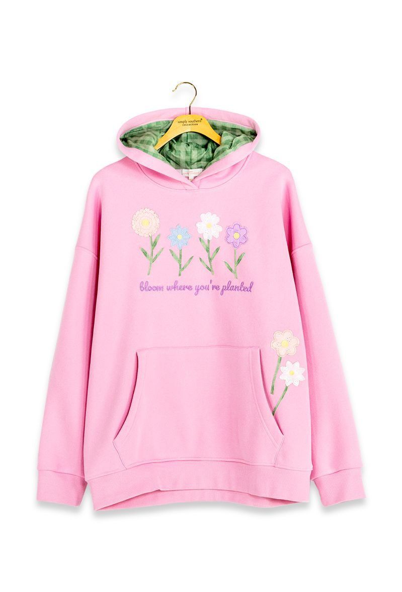 SIMPLY SOUTHERN 0226-YTH-HD-APLQ-BLOOM-PINK