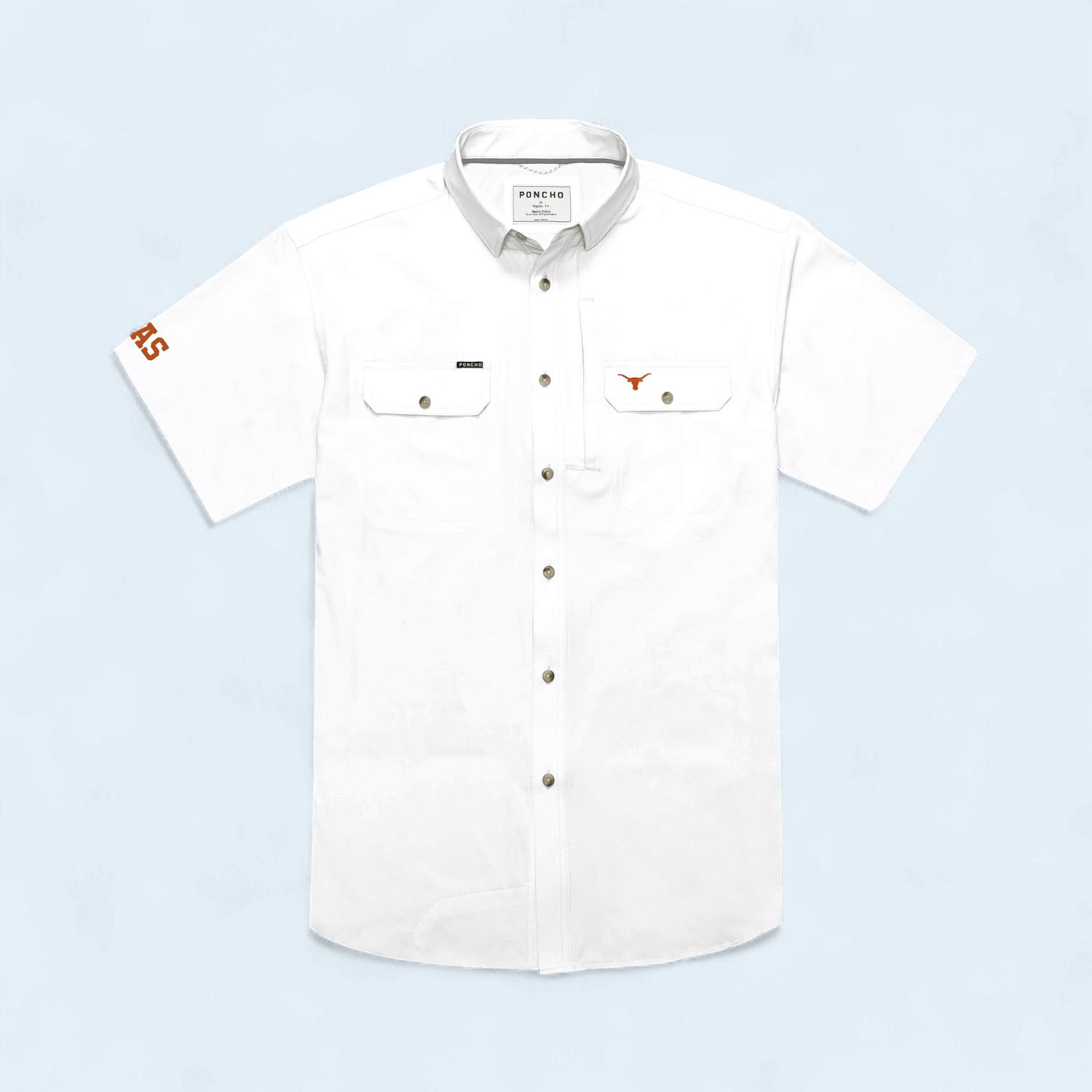 PONCHO THE DRAG REGULAR SS-WHITE UT LOGO