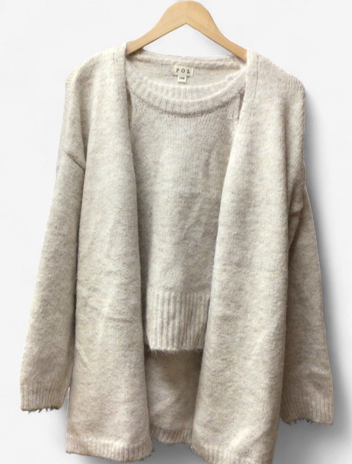 POL SWEATER SET ONE SIZE-CREAM