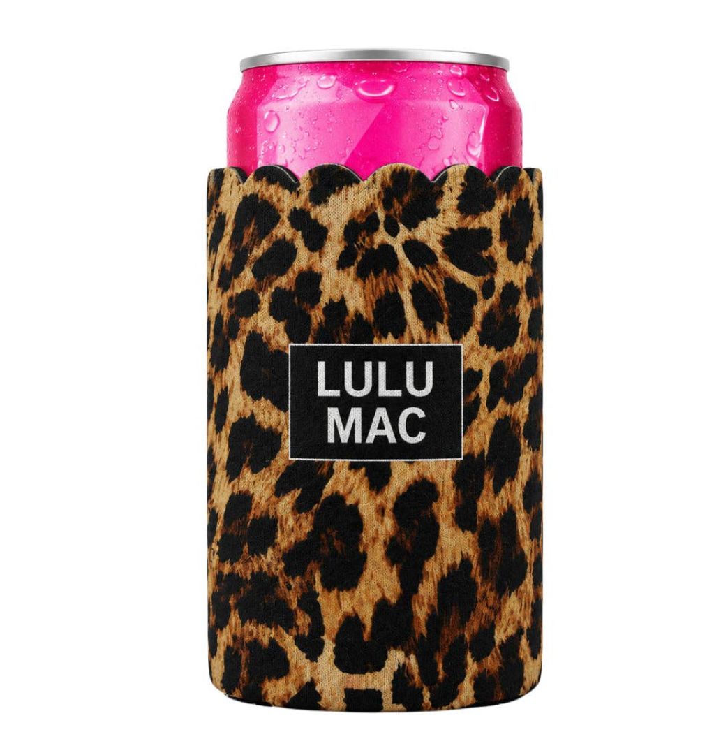 LULU MAC SLIM CAN KOOZIE-LEOPARD
