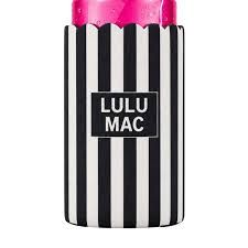 LULU MAC SLIM CAN KOOZIE BLACK/WHITE STRIPE
