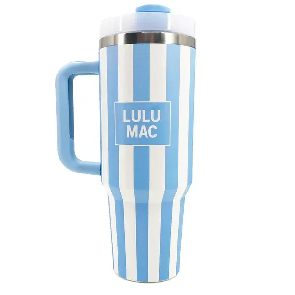 LULU MAC LIGHT BLUE STRIPE 40OZ TUMBLER