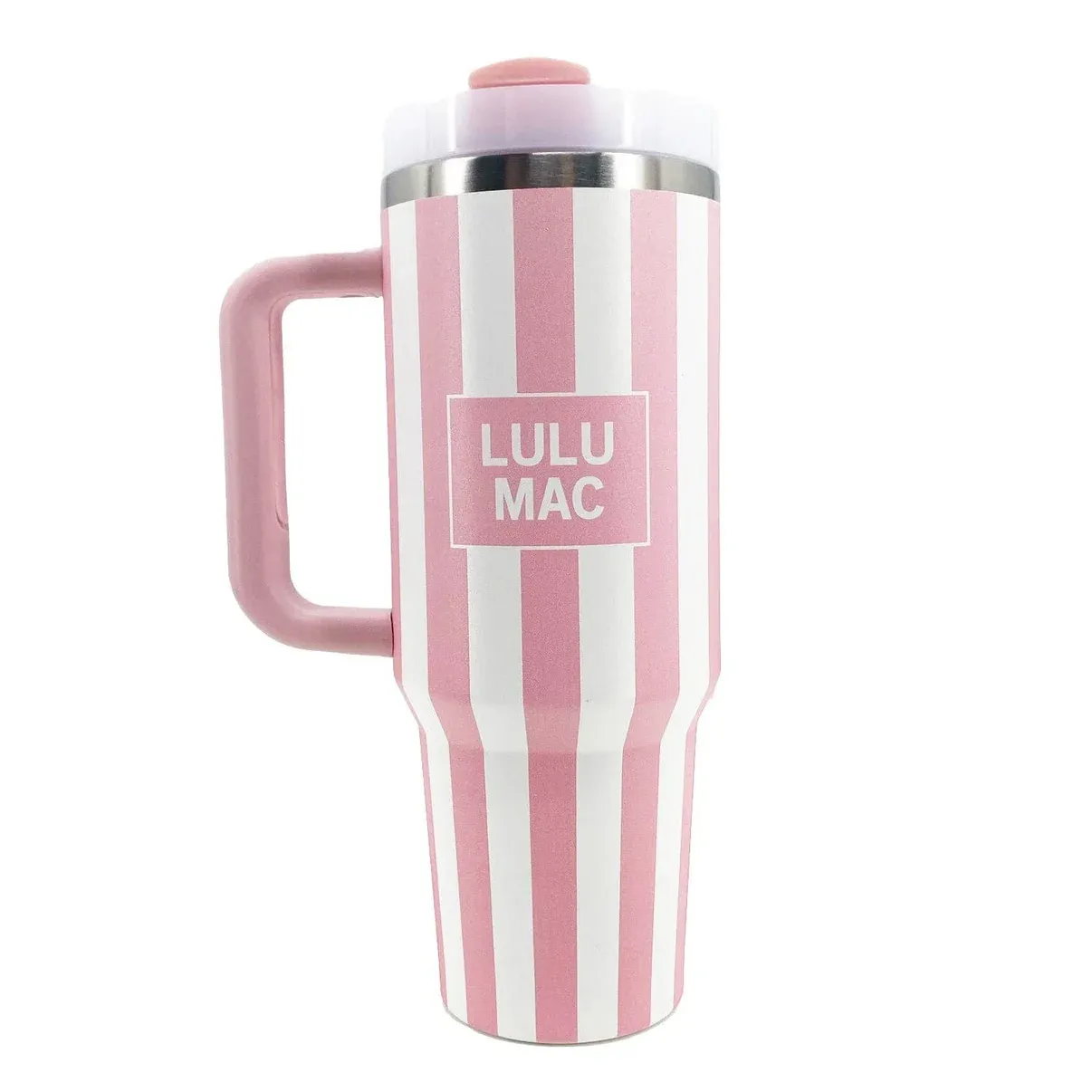 LULU MAC LIGHT PINK STRIPE 40OZ TUMBLER