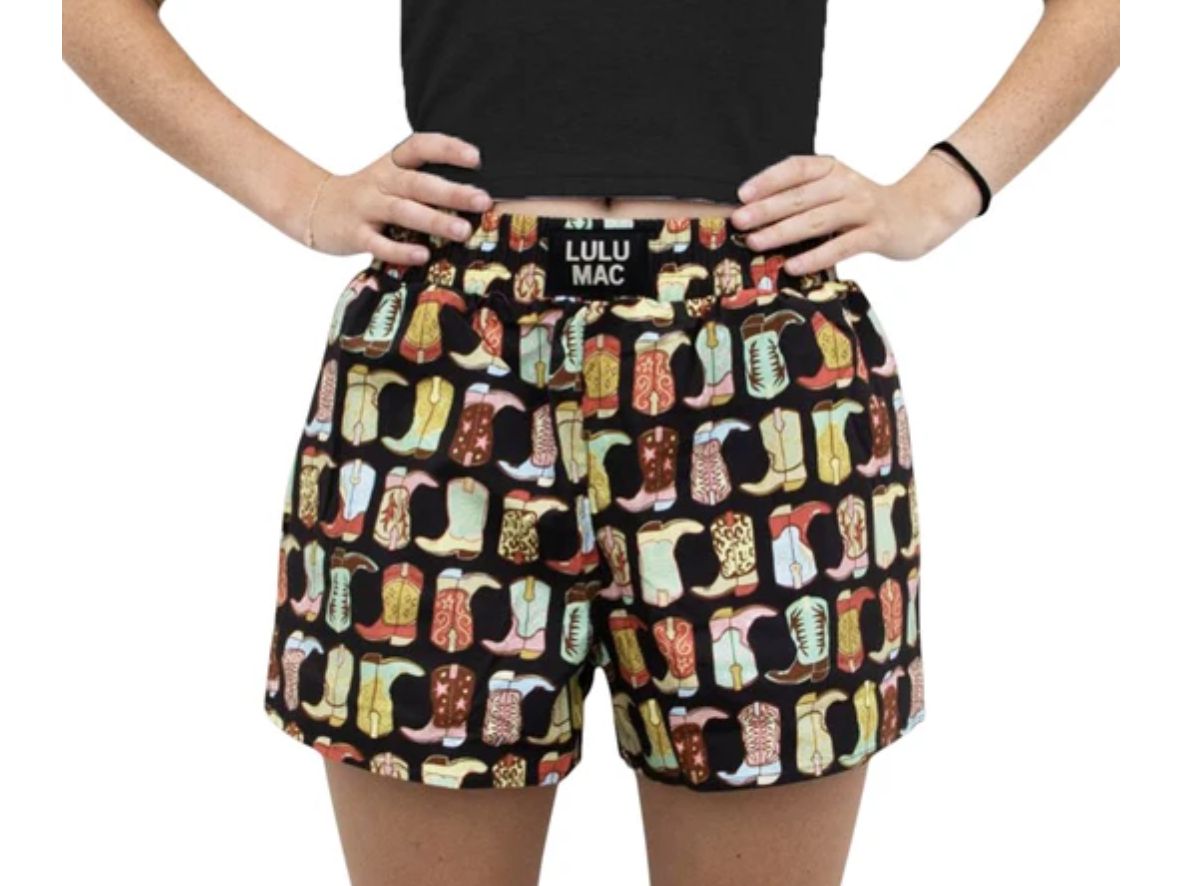 LULU MAC BOOT BOXER SHORT-BLACK